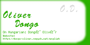 oliver dongo business card